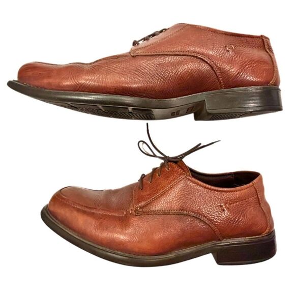 Johnston & Murphy Oxford Sheepskin Brown Leather Loafers Dress Shoes Mens 11 - Picture 4 of 10